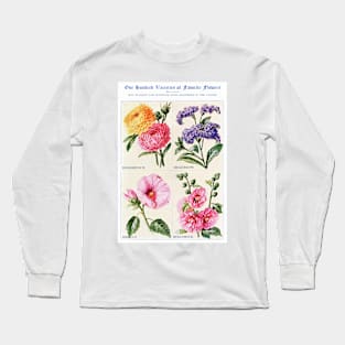 Flower watercolor illustration (1915) Long Sleeve T-Shirt